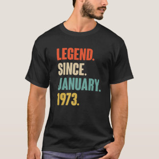 T-shirt Janvier Cadeau Anniversaire - Légende Vintage depu