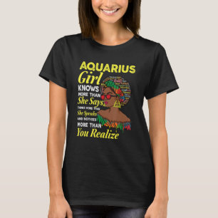 T-shirt Janvier et Février Anniversaire Zodiac signe Aquar