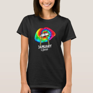 T-shirt Janvier Reine Anniversaire Capricorne Zodiac Tie D