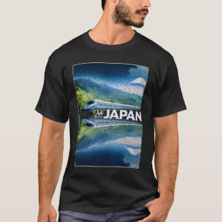 T-shirt Japan Bullet Train Mt Fuji Shinkansen Japanese Sou