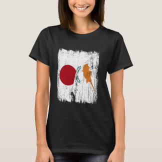 T-shirt Japan Cyprus Half Flag Japanese Cypriot Heritage