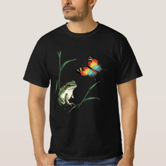 T-shirt 「japan frog」Japanese style ink painting T－shirt