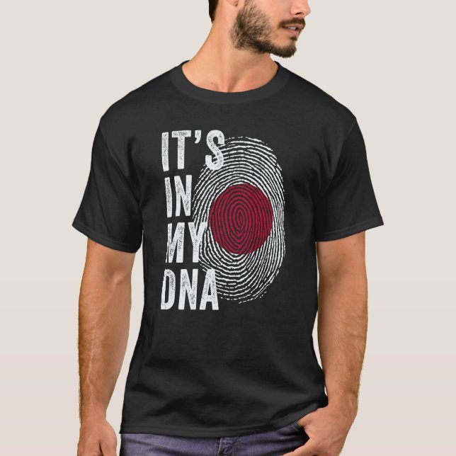 T-shirt Japan It's In My DNA Cute Japanese Fingerprint Nip (Devant)