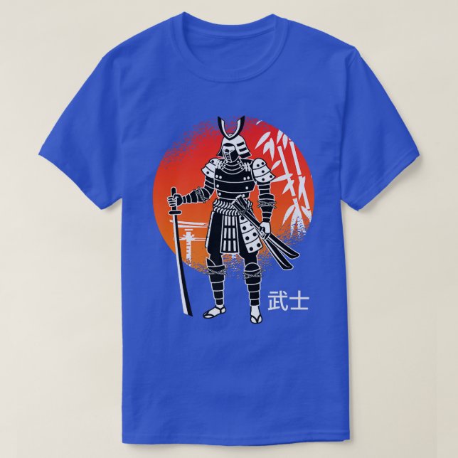T-shirt Japan Warrior Samurai Fighter Japan  (Design devant)