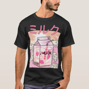 T-shirt Japanese 90s Style Cute Otaku Style Kawaii Strawb