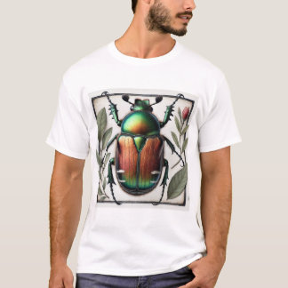 T-shirt Japanese beetle painting 110924IREF232 - Watercolo