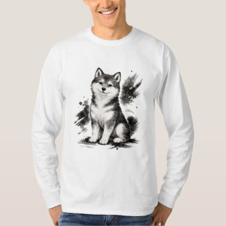 T-shirt 【Japanese Ink Puppy Long Sleeve T-Shirt】