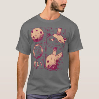 T-shirt Japanese Kawaii Boba Tea Guinea Pig Donut Cookie G