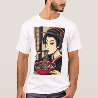 T-shirt Japanese ramen kimono ukiyoe