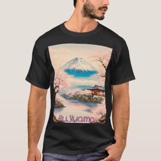 T-shirt Japanese Traditional Fujiyama Ukiyo-e　日本　富士山　