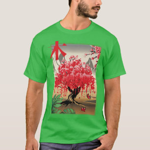 T-shirt Japanese tree I Tradition Japan I Retro Sakura tre