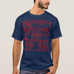 T-shirt Japon Kanji Gothique Grunge Blossoms