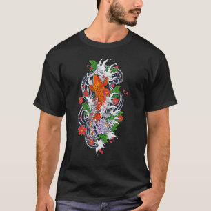 T-shirt Japon Koi Japonais Poisson Fleur de cerise 82