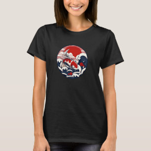 T-shirt Japon Koi Poisson Carp Nishikigoi Eau Traditionnel