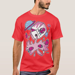 T-shirt Japon Lait Graphique Shake Carton Space Sweet 505