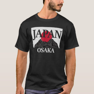 T-shirt Japon Osaka Fuji san drapeau