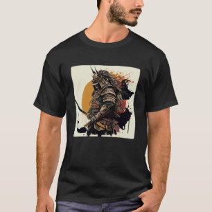 T-shirt Japon Samurai Retro Vintage Sword Warrior Japonais