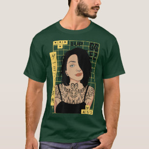 T-shirt Japon Tatouage tatoué Gamer Girl Anime Jeu WASD