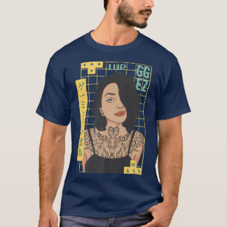T-shirt Japon Tatouage tatoué Gamer Girl Anime Jeu WASD
