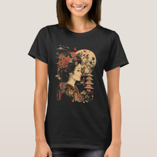 T-shirt Japon Voyage Art japonais Geisha Osaka Tokyo Japon