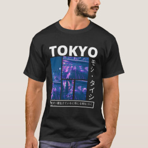 T-shirt Japonais Cyberpunk Tokyo Streetwear Esthétique