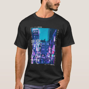T-shirt Japonais Cyberpunk Tokyo Streetwear Esthétique
