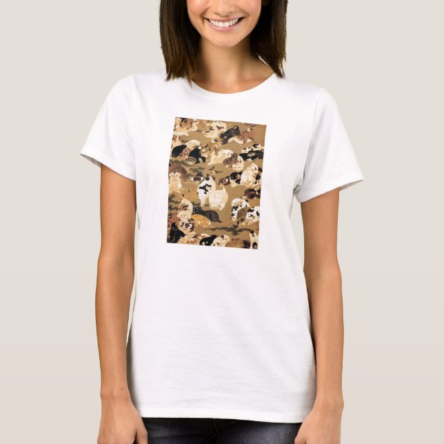 T-shirt japonais de chiots (Devant)