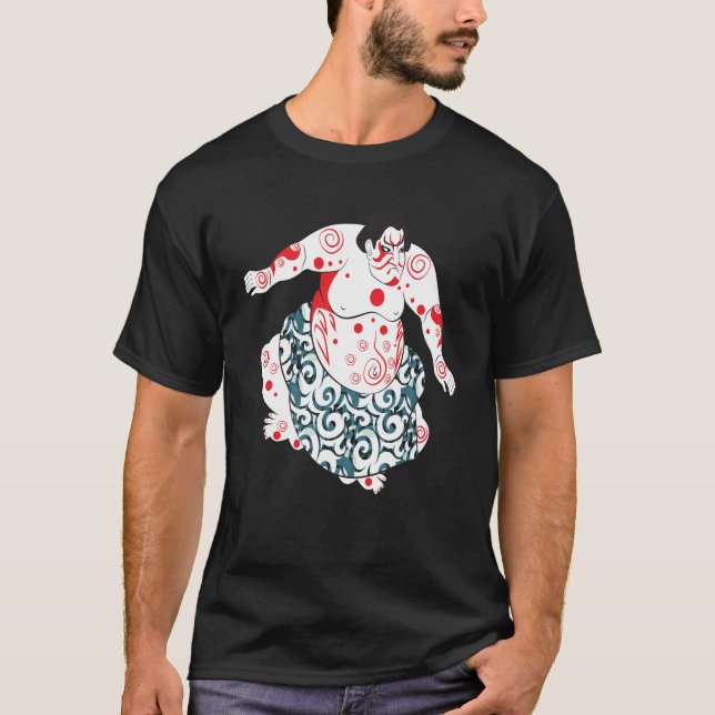 T-shirt Japonais de lutteur de sumo (Devant)