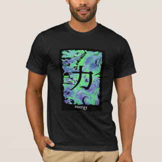 T-shirt japonais d'idéogrammes - énergie