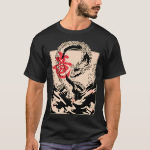 T-shirt Japonais esthétique Sea Dragon Oriental