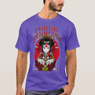 T-shirt Japonais Geisha Robot Outrun Futurism Streetwear