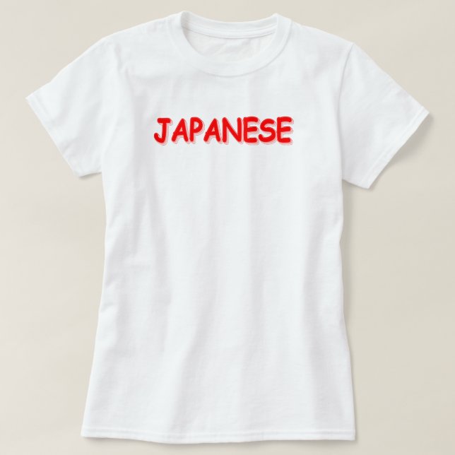T-shirt "JAPONAIS" Joli Design. Commandez dès maintenant  (Design devant)