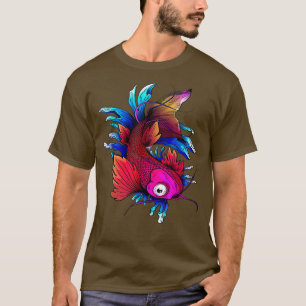 T-shirt Japonais Koi Carp Bijoux de natation Nishikigoi Ja