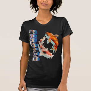 T-shirt japonais koi poisson koi carpe étang japon Poiss