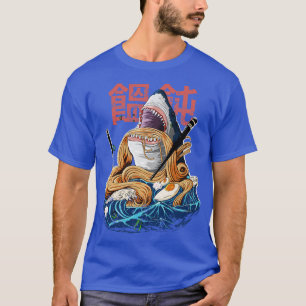T-shirt Japonais Ramen Miso Udon avec requin