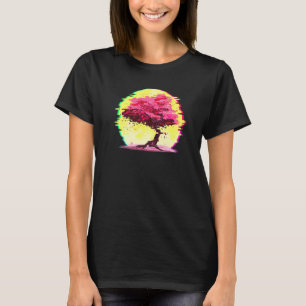 T-shirt Japonais Sakura Cherry Blossom Vaporwave Japon Aes