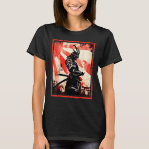 T-shirt Japonais Samurai Bushido Ronin Lever Sun Katana S
