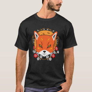 T-shirt Japonais Samurai Chat Vintage Amusant Samurai Geis