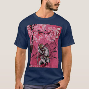 T-shirt Japonais Samurai Fallen Guerrier Cherry Blossom Vi