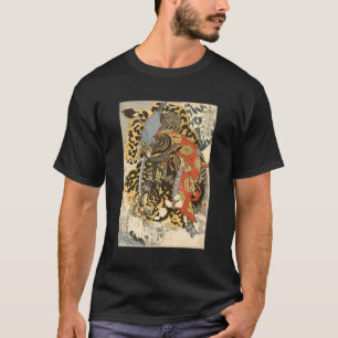 T-shirt Japonais Samurai général combat l'artisanat du tig
