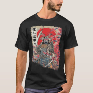 T-shirt Japonais Samurai Guerrier Japon Swordsman mort