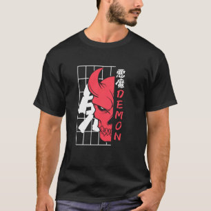 T-shirt Japonais Samurai guerrier Oni Japon mythologie dém