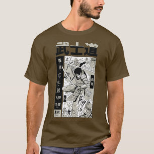 T-shirt Japonais Samurai Swordsman Bushido Katana Ancien