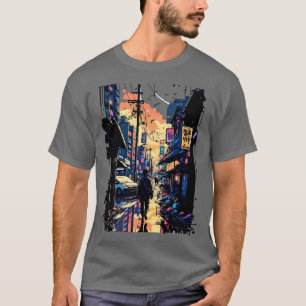 T-shirt Japonais Street Cyberpunk Tokyo Streetwear 1