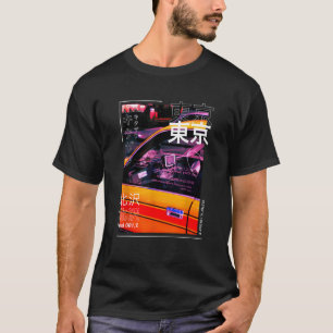 T-shirt Japonais Tokyo Cyberpunk Art Streetwear Art Retro 