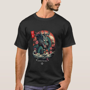 T-shirt Japonais Tokyo Dragon asiatique inspiré rétro 90u2