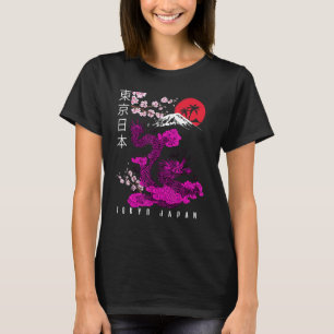 T-shirt Japonais Tokyo Dragon Asiatique Retro 80u2019s Sty