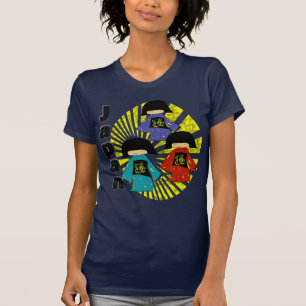 T-shirt Japonais trois mignonne Geisha