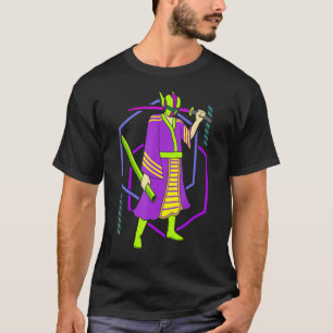 T-shirt Japonais Vaporwave Cyberpunk Samurai Ronin Guerrie