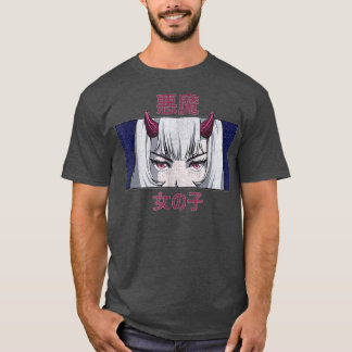 T-shirt Japonaise Anime Evil Girl Waifu Japon Kawaii Otaku